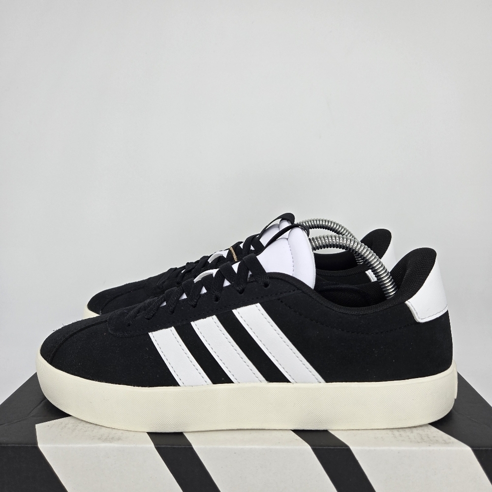 New Adidas VL Court 3.0 'Black White' Women's Shoes Size 8.5